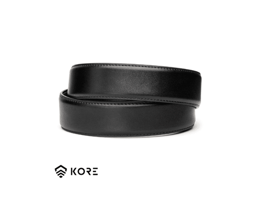 חגורת נשק *עור* של KORE עם אבזם x6 צבע GUNMETAL מטאל