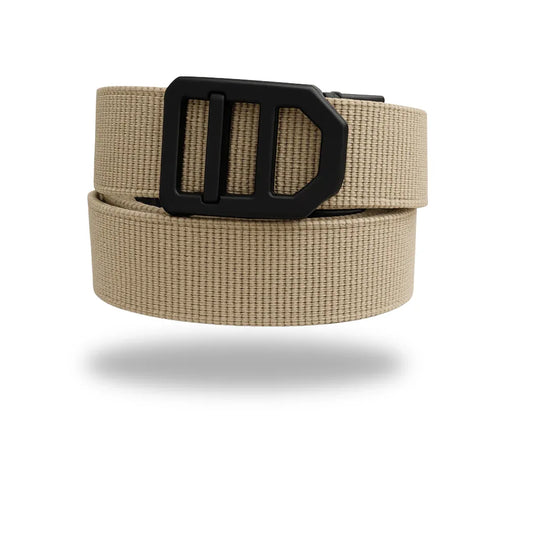 MRA-IL חגורה נשק ראצ'ט עם קשיחות בינונית, חום בהיר, מונעת פגיעות ומיועדת לשימוש בטיחותי ואמין