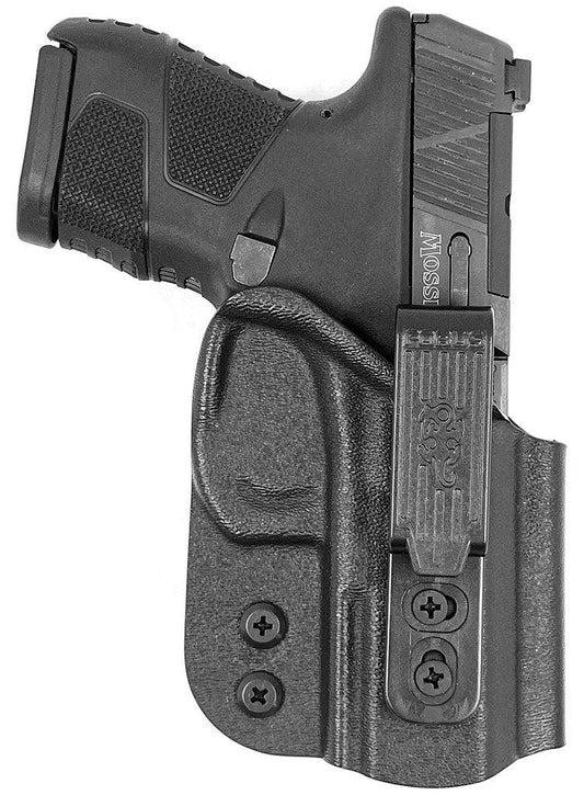MRA-IL Mossberg small internal gun holster for MC2SC, shown with firearm inside on a plain background.
