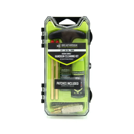 U.S.A Breakthrough Vision gun cleaning kit by MRA-IL, including cleaning tools and solutions for firearm maintenance.
