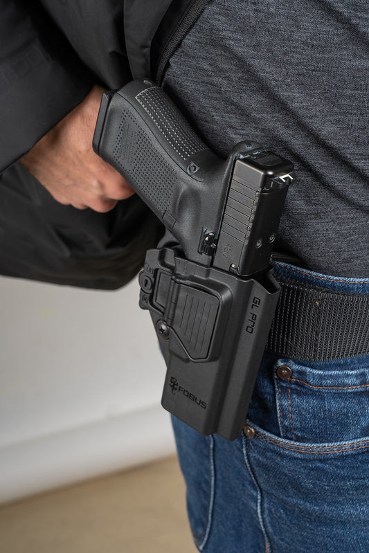 אחריות 5 שנים -  נרתיק לאקדח - חיצוני -  גלוק 17 19 26 45 47 48 Glock-אמתן רמון