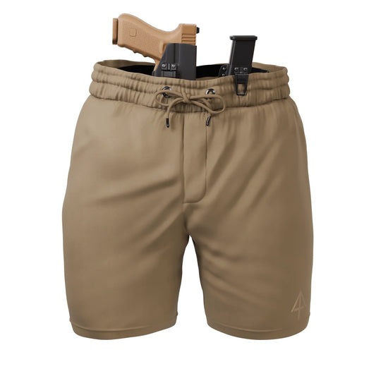 מכנסי ספורט קצרים לנשיאת אקדח נסתרת- Carrier Shorts Mk.II - Sandman