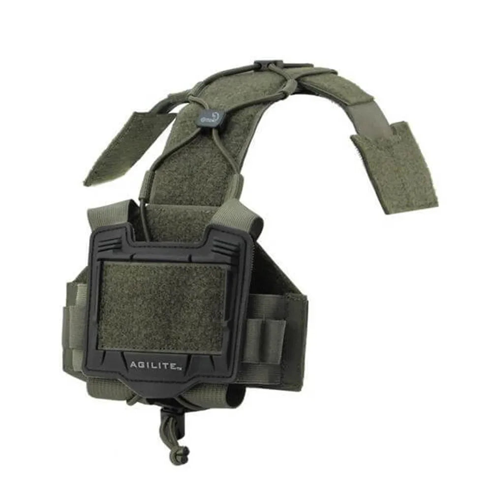 מתאם אמצעים לקסדה חיבורי וולקרו צבע ירוק תוצרת AGILITE - MRA -IL 